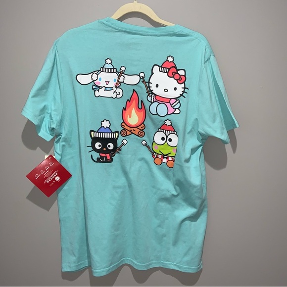 NWT HELLO KITTY “CAMPFIRE” SHIRT SIZE LARGE UNISEX - Picture 2 of 5